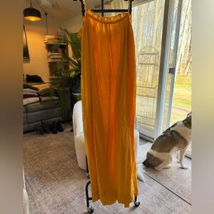 Apiece Apart Golden Orange Maxi Skirt